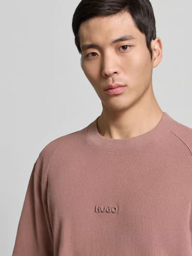 HUGO Regular fit T-shirt van puur katoen model 'DAFFL' - Foto 2