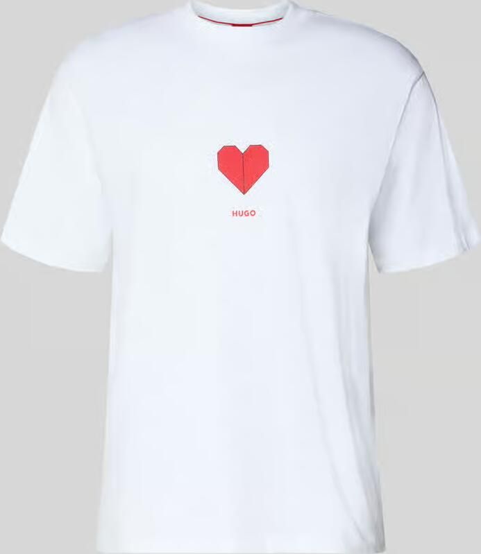 HUGO Regular fit T-shirt van puur katoen model 'DALENTIN'