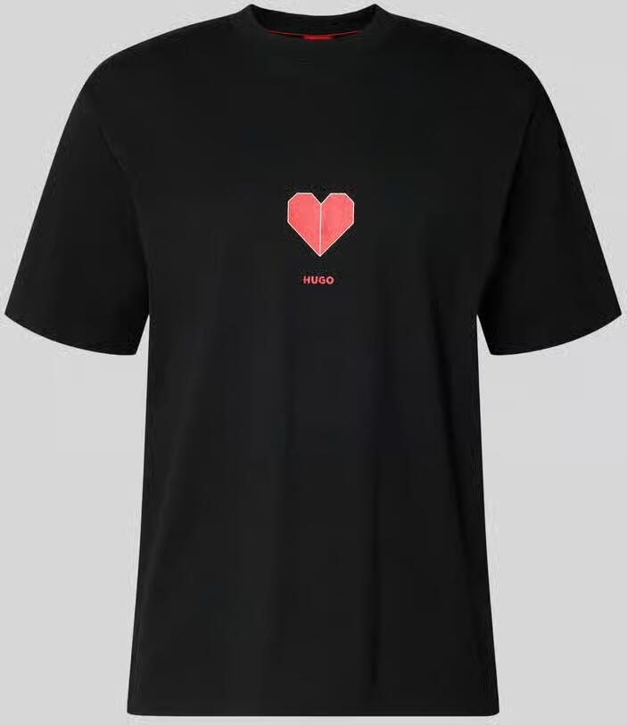 HUGO Regular fit T-shirt van puur katoen model 'DALENTIN'