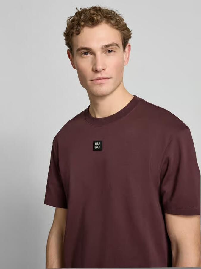 HUGO Regular fit T-shirt van puur katoen model 'DALILE' - Foto 2