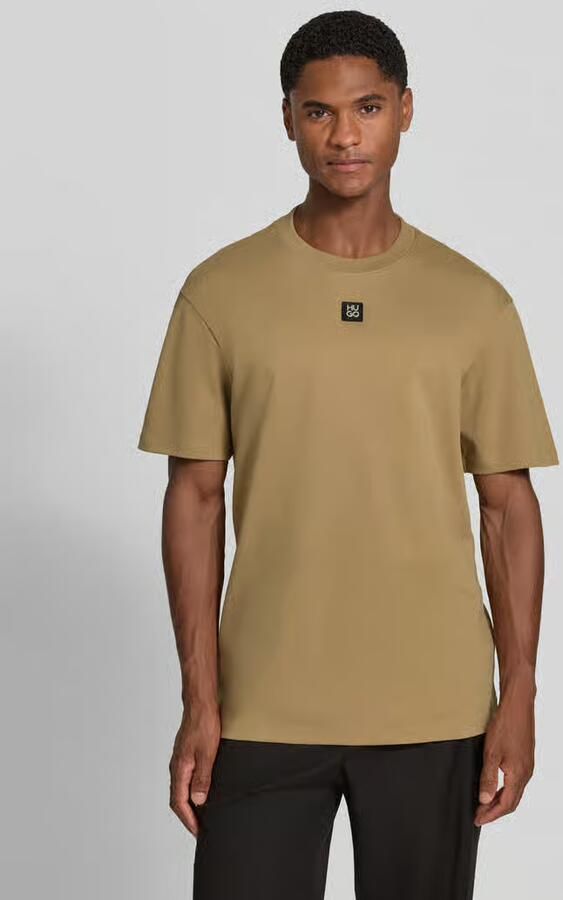 HUGO Regular fit t-shirt van puur katoen model 'Dalile' - Foto 2