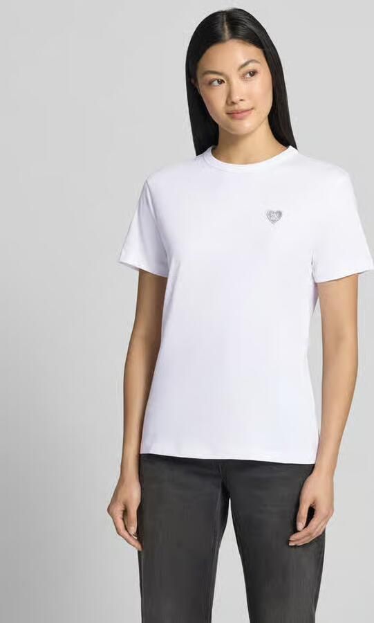 HUGO Regular fit t-shirt van puur katoen model 'Damacia_9' - Foto 3