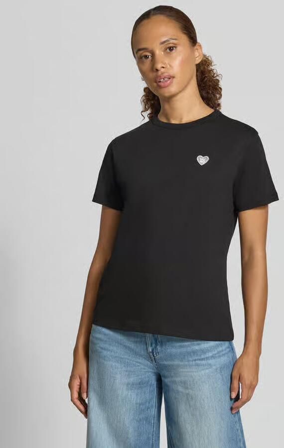 HUGO Regular fit t-shirt van puur katoen model 'Damacia_9' - Foto 3
