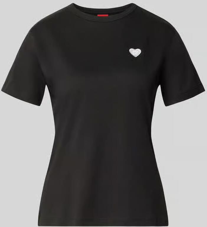HUGO Regular fit t-shirt van puur katoen model 'Damacia_9' - Foto 2