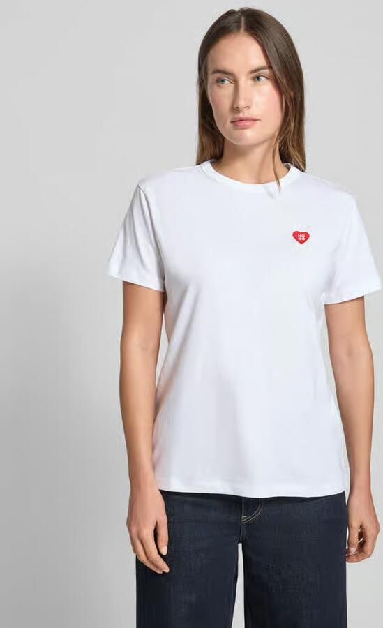 HUGO Regular fit T-shirt van puur katoen model 'DAMACIA' - Foto 2