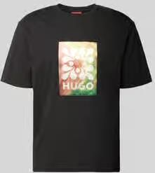 HUGO regular fit T-shirt van puur katoen model 'DAMORU'