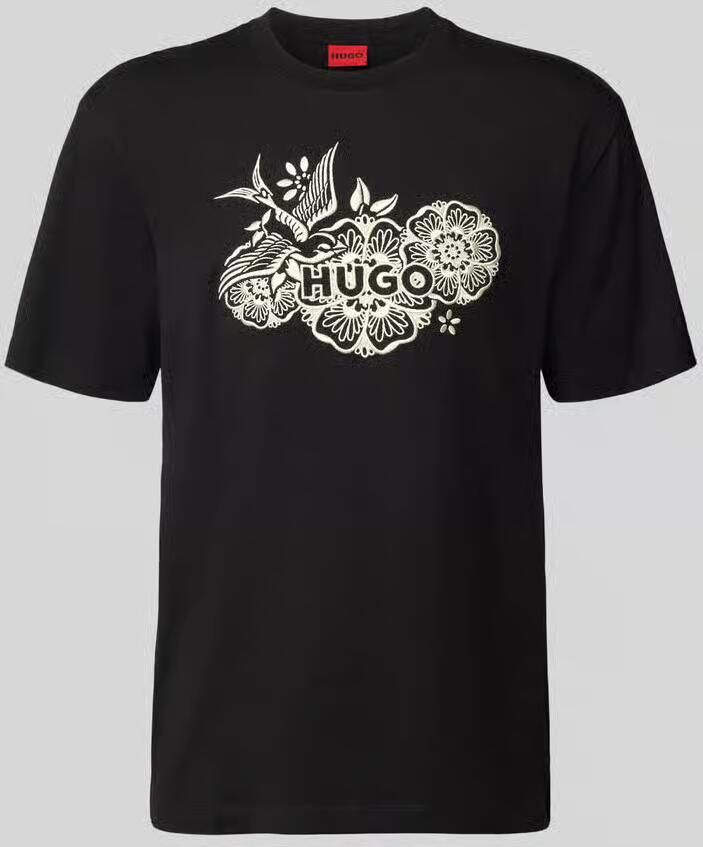 HUGO regular fit T-shirt van puur katoen model 'DANGEN' - Foto 2