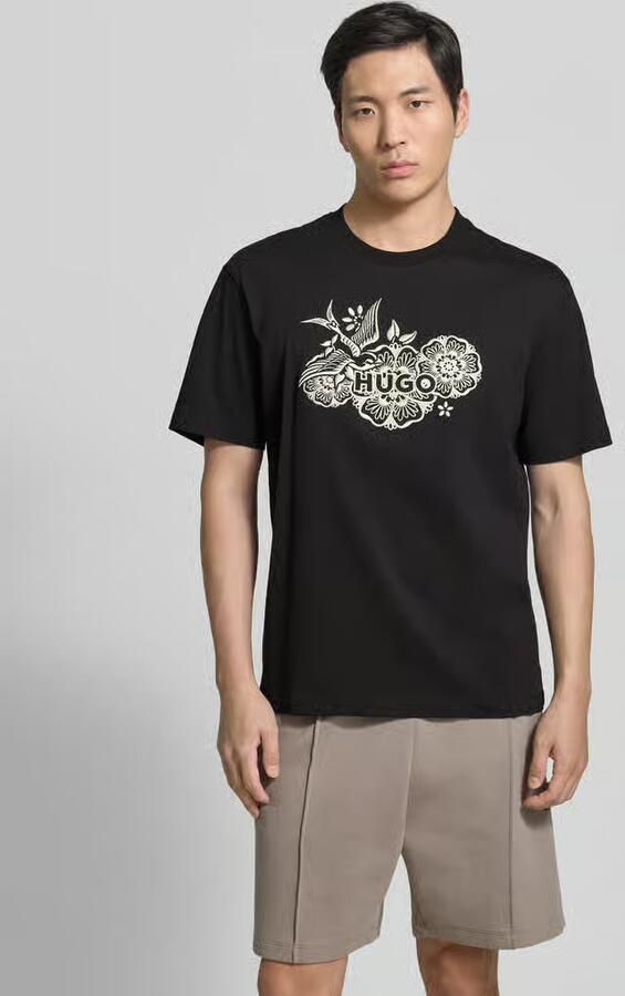 HUGO regular fit T-shirt van puur katoen model 'DANGEN'