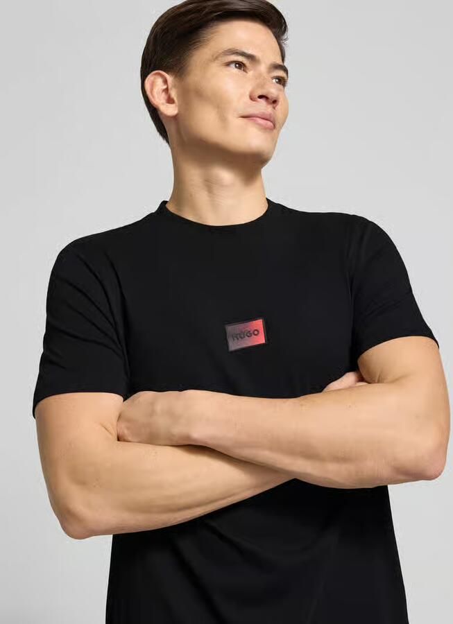 HUGO Regular fit T-shirt van puur katoen model 'DANOTIE' - Foto 2
