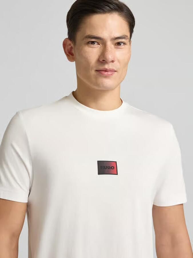 HUGO Regular fit T-shirt van puur katoen model 'DANOTIE' - Foto 2