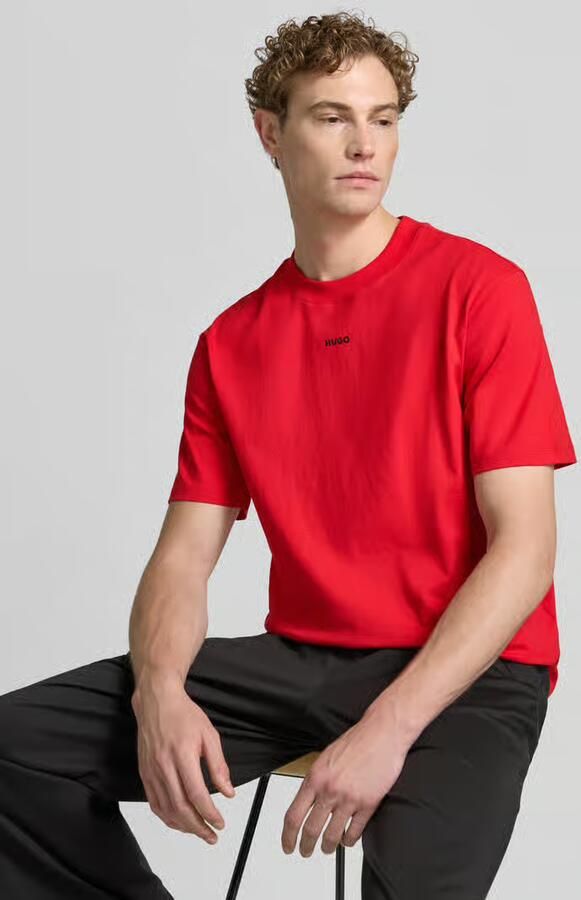 HUGO regular fit T-shirt van puur katoen model 'DAPOLINO' - Foto 3