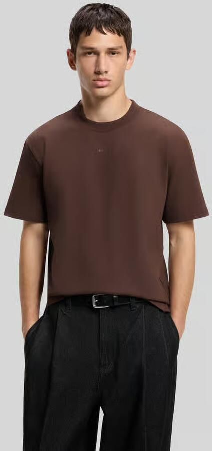 HUGO Regular fit t-shirt van puur katoen model 'Dapolino' - Foto 3