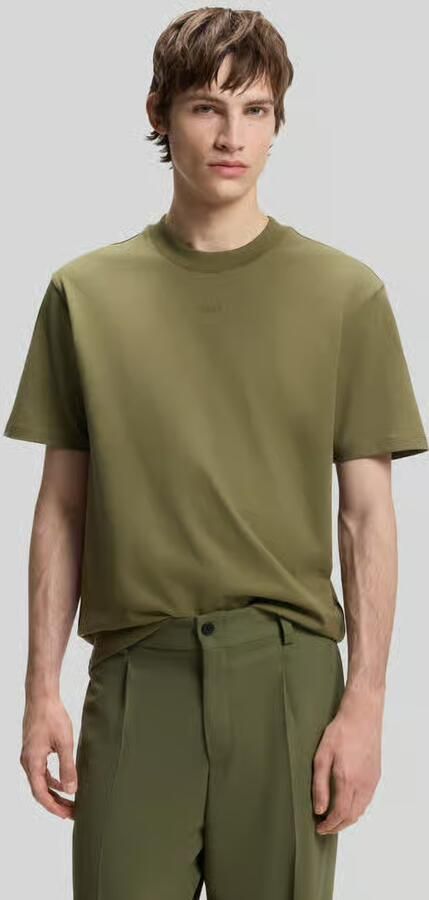 HUGO Regular fit t-shirt van puur katoen model 'Dapolino' - Foto 3