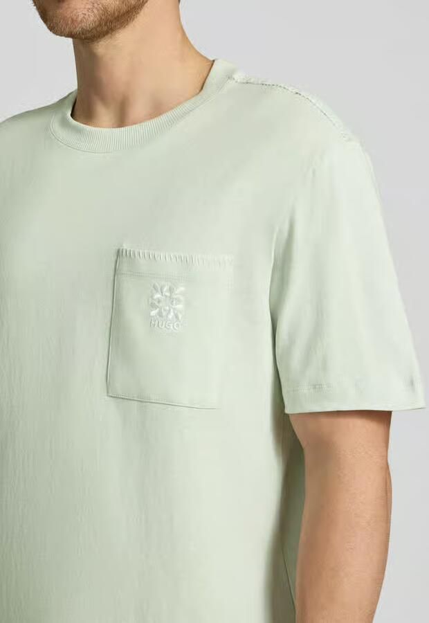 HUGO regular fit T-shirt van puur katoen model 'DARRO'