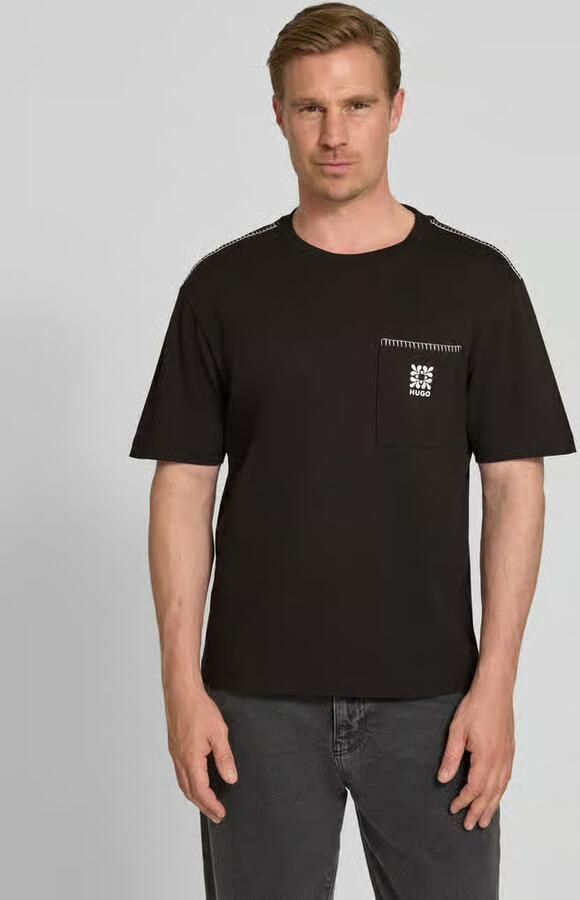 HUGO regular fit T-shirt van puur katoen model 'DARRO' - Foto 2