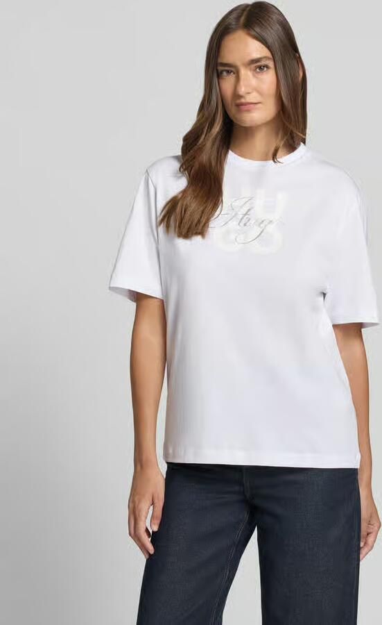 HUGO regular fit T-shirt van puur katoen model 'Dashire_5' - Foto 2