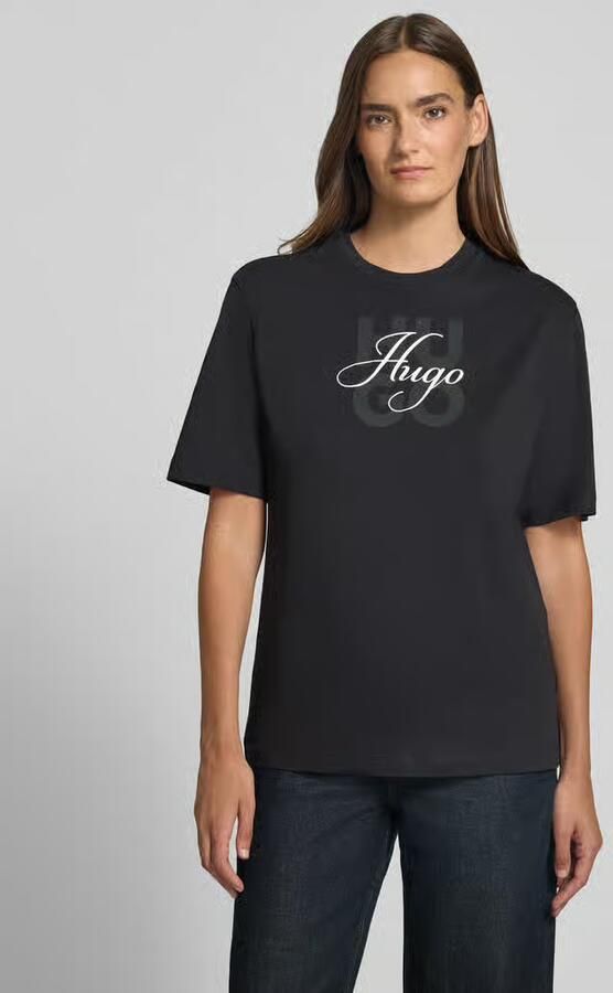 HUGO regular fit T-shirt van puur katoen model 'Dashire_5' - Foto 3