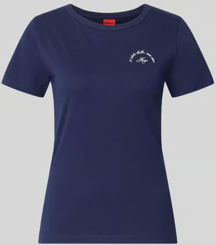 HUGO regular fit T-shirt van puur katoen model 'DELORIS_5'