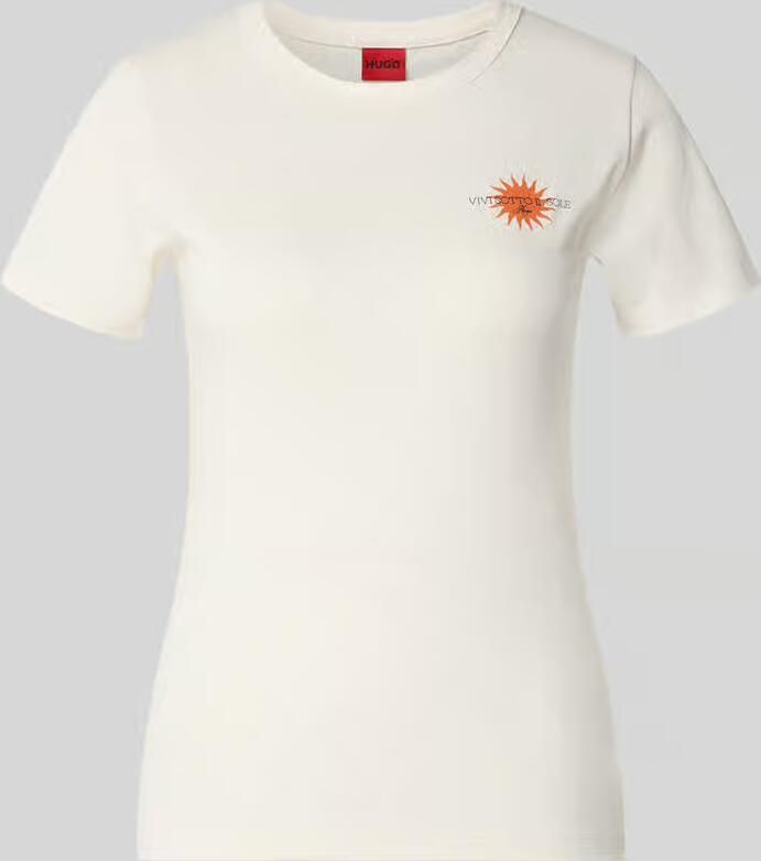 HUGO regular fit T-shirt van puur katoen model 'DELORIS_5' - Foto 2