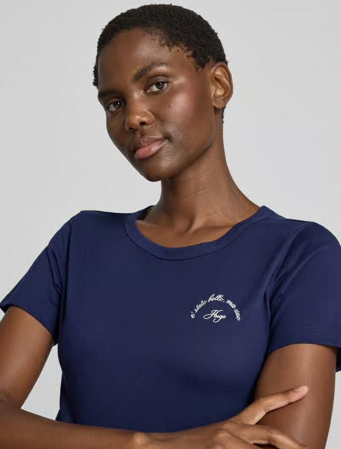HUGO regular fit T-shirt van puur katoen model 'DELORIS_5' - Foto 2