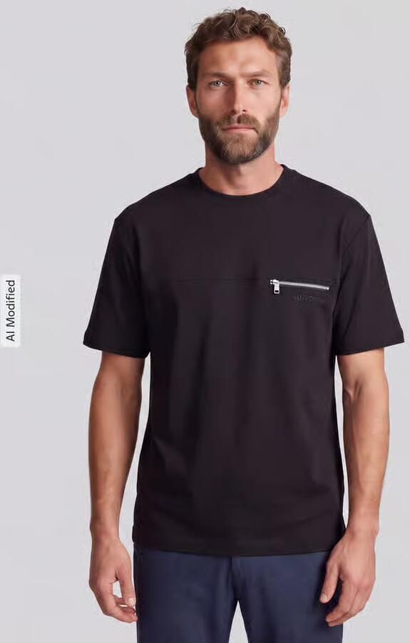 HUGO Regular fit t-shirt van puur katoen model 'Derenn' - Foto 3