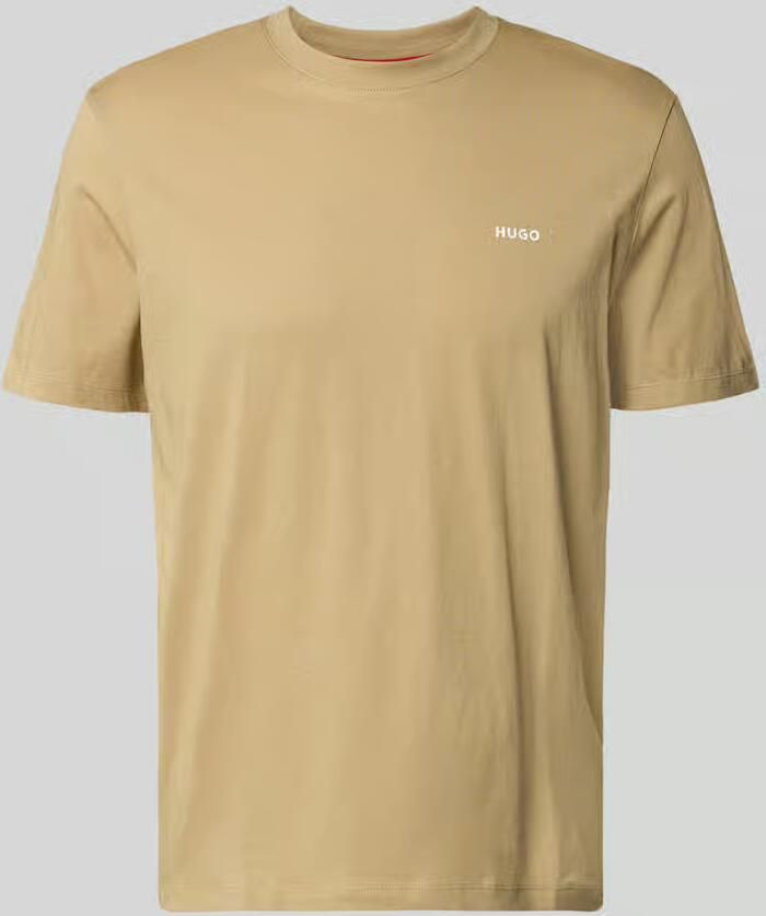 HUGO regular fit T-shirt van puur katoen model 'DERO222' - Foto 3