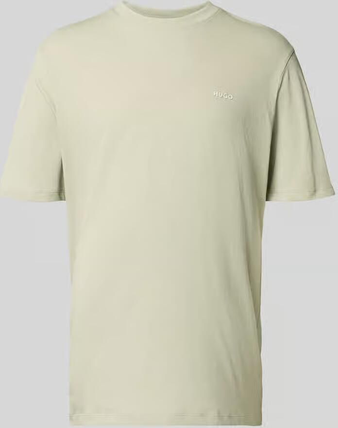 HUGO regular fit T-shirt van puur katoen model 'DERO222' - Foto 3