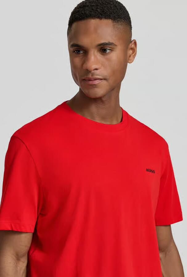 HUGO regular fit T-shirt van puur katoen model 'DERO222'