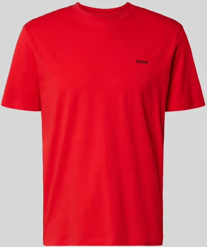 HUGO regular fit T-shirt van puur katoen model 'DERO222' - Foto 2