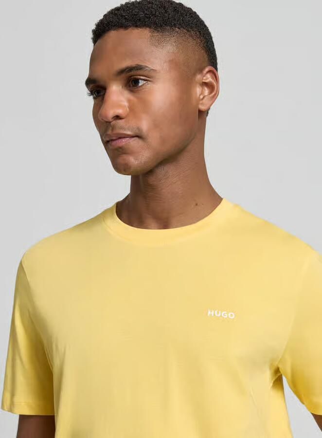 HUGO regular fit T-shirt van puur katoen model 'DERO222' - Foto 3