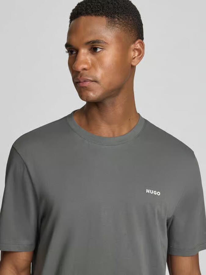 HUGO regular fit T-shirt van puur katoen model 'DERO222' - Foto 2