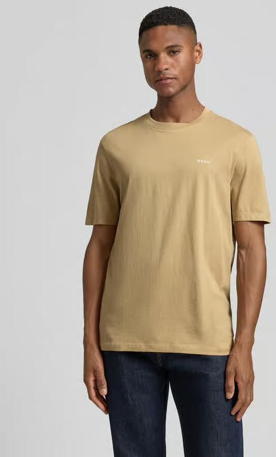HUGO regular fit T-shirt van puur katoen model 'DERO222' - Foto 4