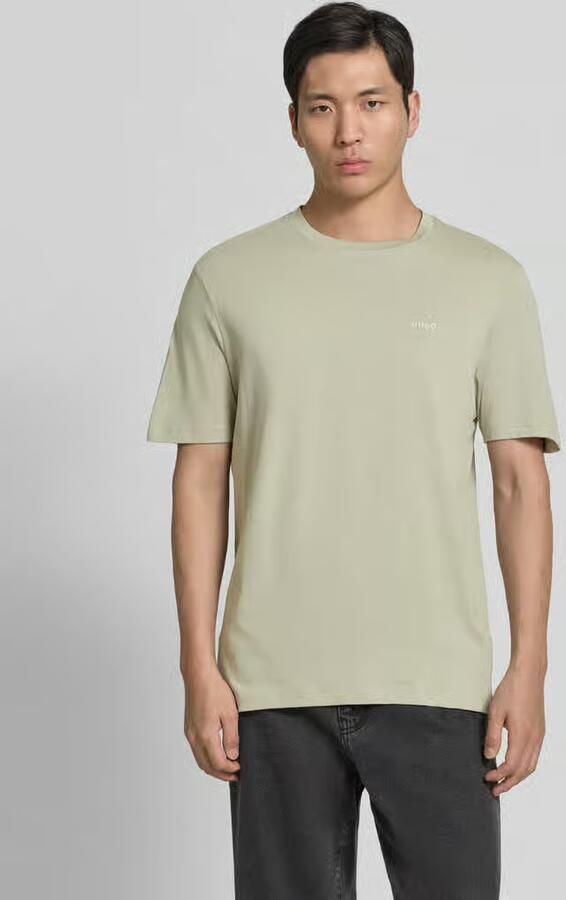 HUGO regular fit T-shirt van puur katoen model 'DERO222' - Foto 5