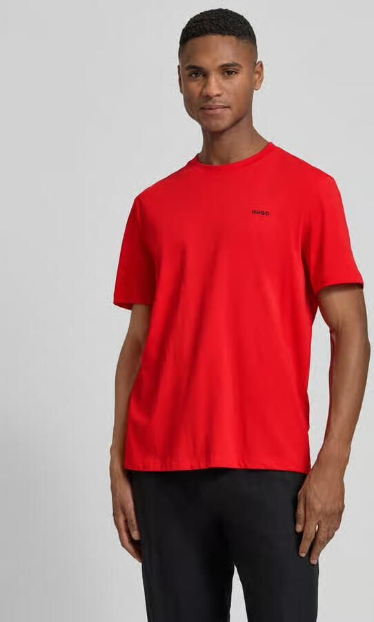 HUGO regular fit T-shirt van puur katoen model 'DERO222' - Foto 4