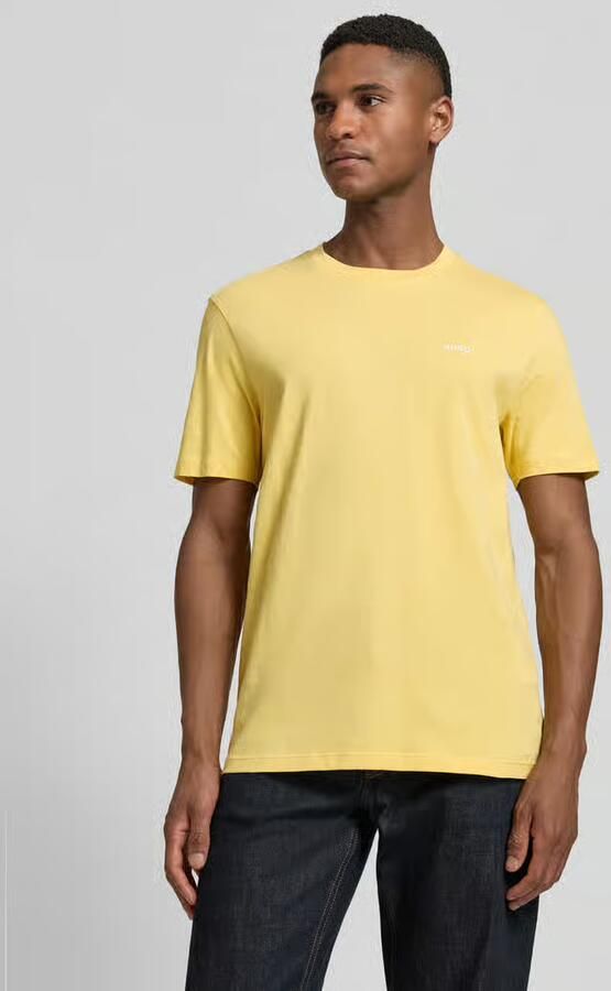 HUGO regular fit T-shirt van puur katoen model 'DERO222' - Foto 4