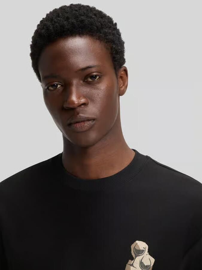 HUGO Regular fit t-shirt van puur katoen model 'Detzi'
