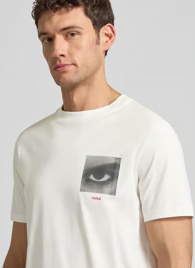 HUGO Regular fit T-shirt van puur katoen model 'DEYSS' - Foto 2