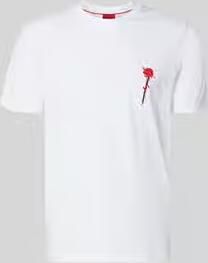 HUGO Regular fit t-shirt van puur katoen model 'Diflow'