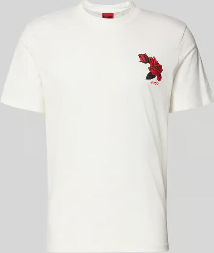 HUGO regular fit T-shirt van puur katoen model 'DIKERD' - Foto 2