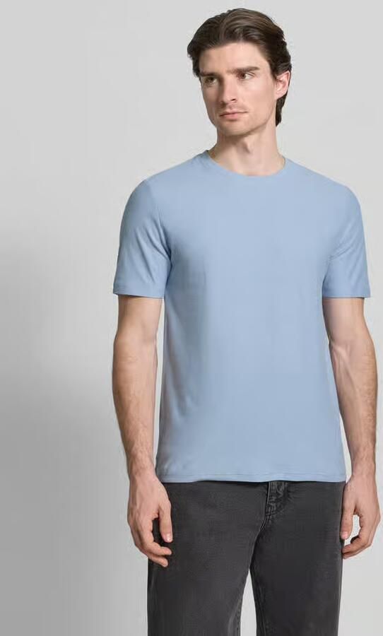 HUGO Regular Fit T-shirt van puur katoen model 'DIMERSTESO' - Foto 3