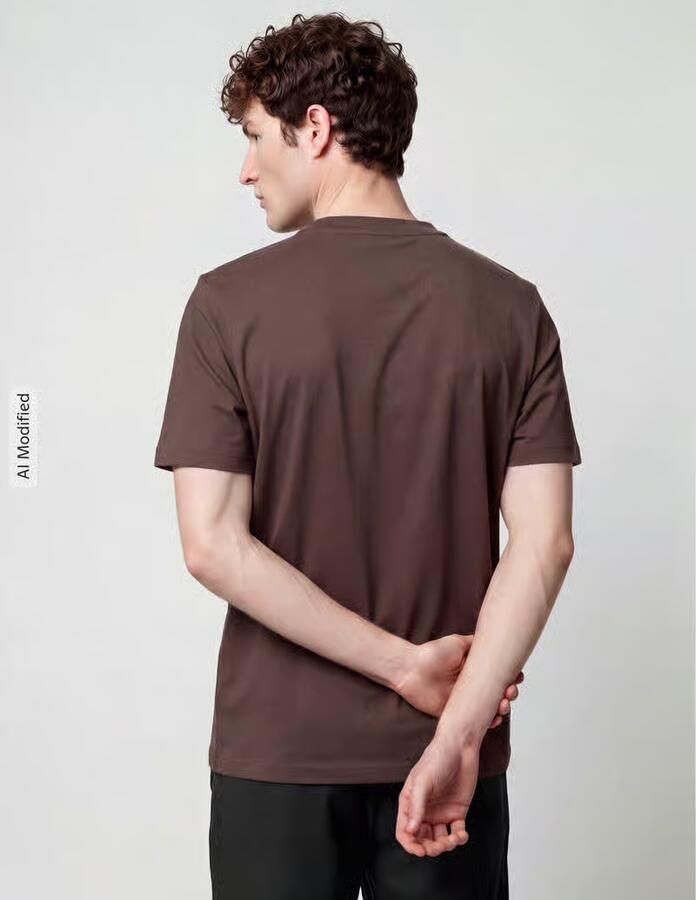 HUGO Regular fit t-shirt van puur katoen model 'Dirom' - Foto 3