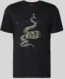 HUGO Regular fit T-shirt van puur katoen model 'DISCORB'