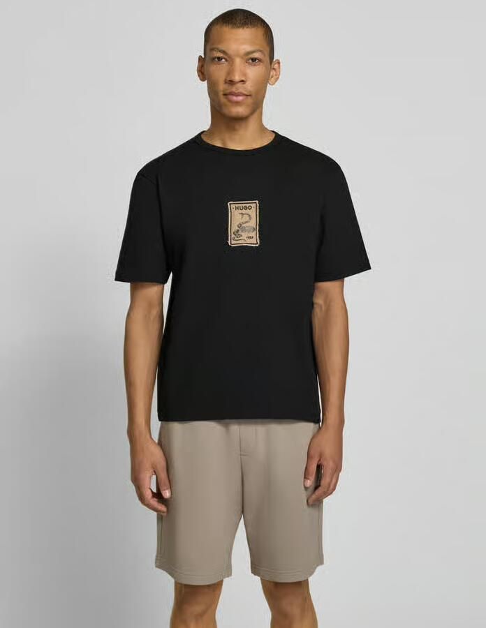 HUGO regular fit T-shirt van puur katoen model 'DOBUL' - Foto 2