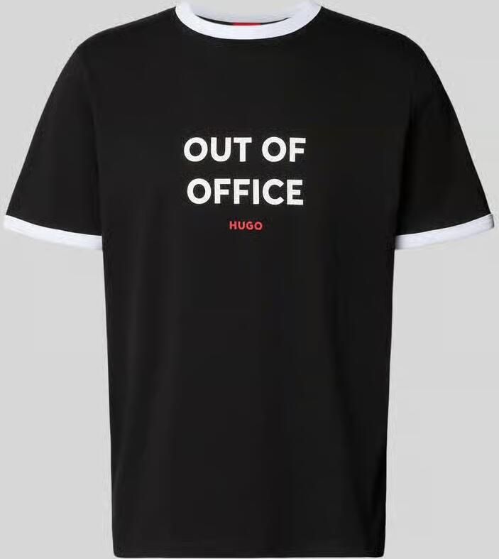 HUGO Regular fit T-shirt van puur katoen model 'DOFFICE'