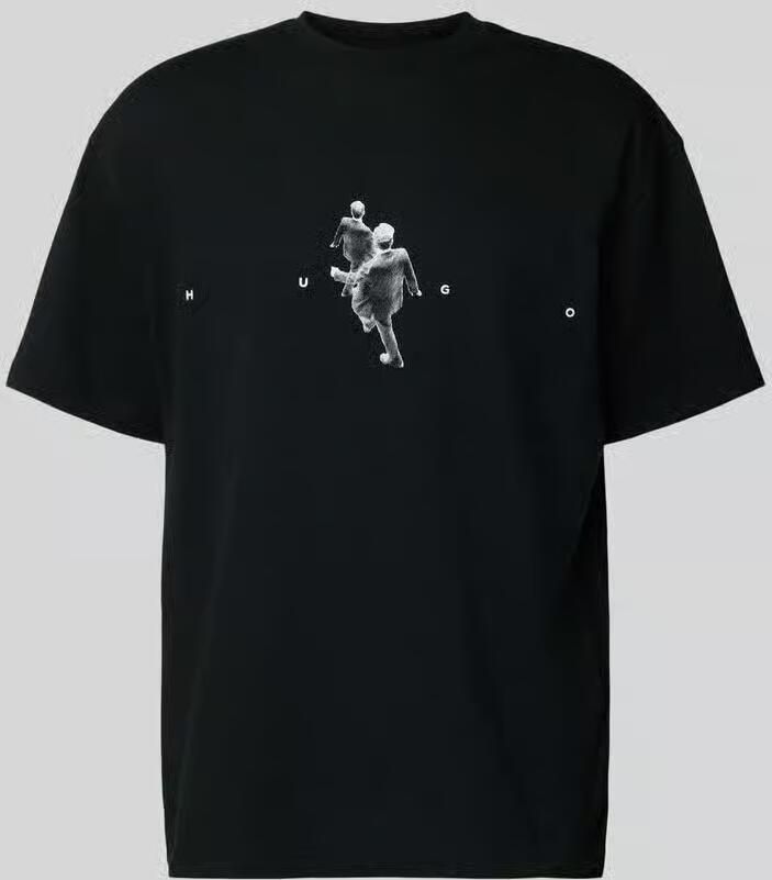 HUGO Regular fit T-shirt van puur katoen model 'DOLLO'