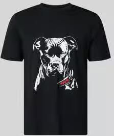 HUGO Regular fit T-shirt van puur katoen model 'DUBROX' - Foto 3