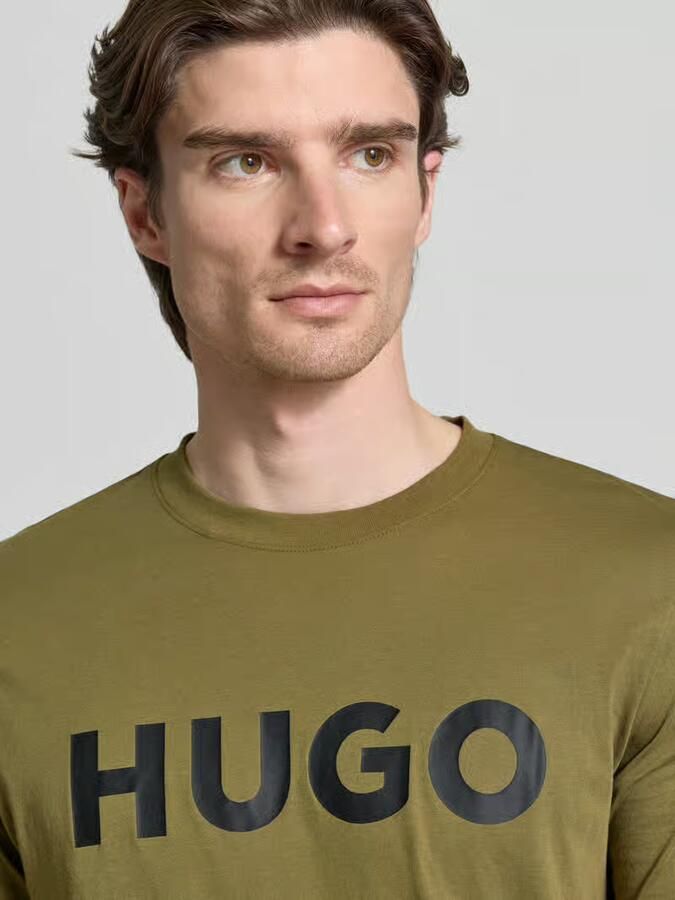 HUGO Regular fit T-shirt van puur katoen model 'DULIVIO' - Foto 2