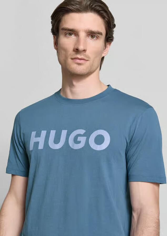 HUGO Regular fit T-shirt van puur katoen model 'DULIVIO' - Foto 2