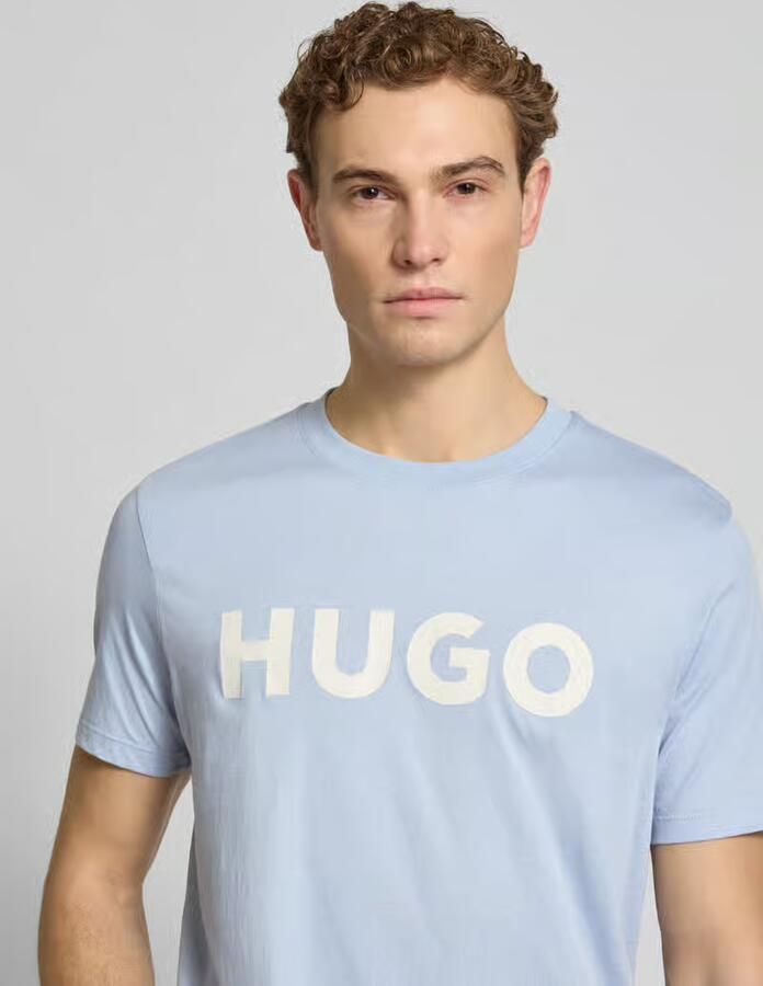 HUGO Regular fit T-shirt van puur katoen model 'DULIVIO' - Foto 2