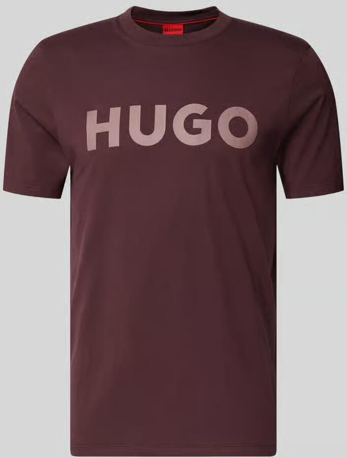 HUGO Regular fit T-shirt van puur katoen model 'DULIVIO'